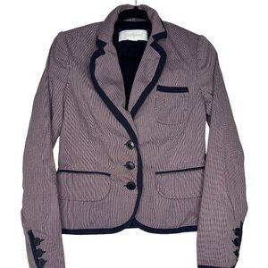 Cacharel  Navy Blue and Red Blazer Vintage SZ 38